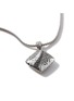  - JOHN HARDY - Classic Chain Sterling Silver Black Sapphire Black Spinel Square Pendant — Size 18-20