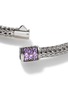 Detail View - Click To Enlarge - JOHN HARDY - Classic Chain Lava Sterling Silver Amethyst Bracelet — Size UM