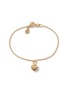 Front View - Click To Enlarge - JOHN HARDY - Classic Chain 18K Gold Heart Charm Bracelet — Size US