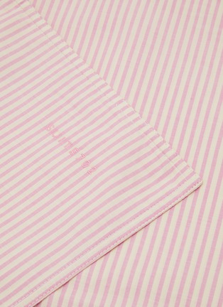 Detail View - Click To Enlarge - SUITE702 - bedMATE Striped Pillowcase — Pink/Ecru