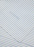 Detail View - Click To Enlarge - SUITE702 - Queen Size Woven Thin Stripe Percale Duvet Cover — Blue/Ecru