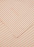 Detail View - Click To Enlarge - SUITE702 - Woven Thick Stripe Queen Size Duvet Cover — Peach/Ecru