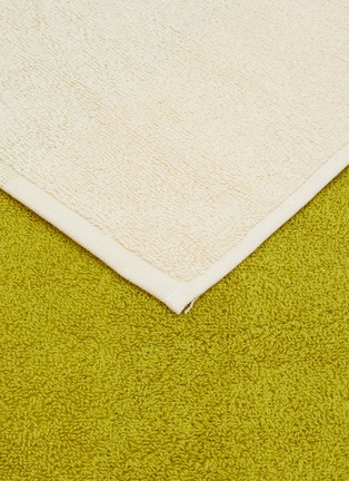 Detail View - Click To Enlarge - SUITE702 - x Karel Martens Hand Towel — Sunny Brown/Lime