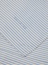 Detail View - Click To Enlarge - SUITE702 - Woven Thin Stripe King Size Duvet Cover — Blue/Ecru