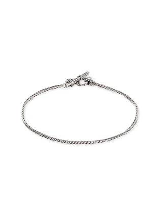 Detail View - Click To Enlarge - JOHN HARDY - Classic Chain Manah Sterling Silver Foxtail Heart Bracelet — Size US