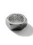  - JOHN HARDY - Classic Chain Sterling Silver Black Rhodium Ring — Size 10