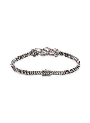 Detail View - Click To Enlarge - JOHN HARDY - Classic Chain Asli Sterling Silver Diamond Bracelet — Size UXS