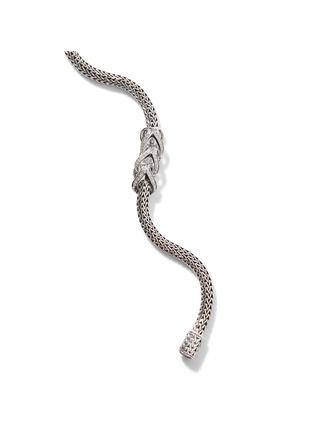 Detail View - Click To Enlarge - JOHN HARDY - Classic Chain Asli Sterling Silver Diamond Bracelet — Size UXS