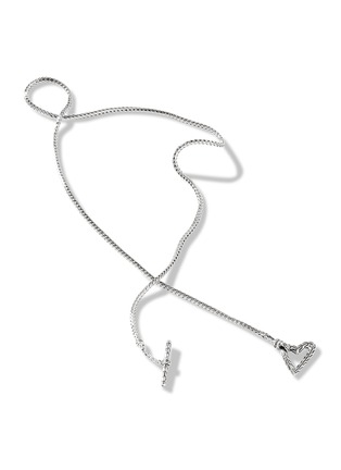 Detail View - Click To Enlarge - JOHN HARDY - Classic Chain Manah Sterling Silver Heart Pendant Necklace — Size 16