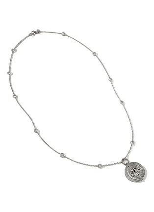 Detail View - Click To Enlarge - JOHN HARDY - Moon Door Sterling Silver Blue Sapphire Pendant Necklace — Size 28-30