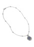  - JOHN HARDY - Moon Door Sterling Silver Blue Sapphire Pendant Necklace — Size 28-30