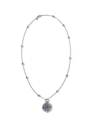 Main View - Click To Enlarge - JOHN HARDY - Moon Door Sterling Silver Blue Sapphire Pendant Necklace — Size 28-30