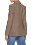 Back View - Click To Enlarge - CHLOÉ - Flap Pocket Virgin Wool Herringbone Jacket