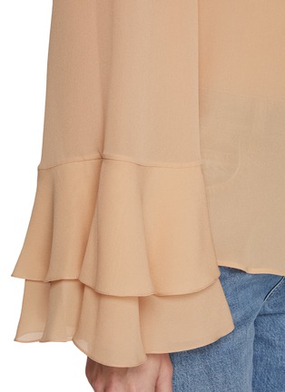  - CHLOÉ - Georgette Ruffle Sleeve Silk Blouse