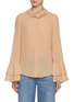 Main View - Click To Enlarge - CHLOÉ - Georgette Ruffle Sleeve Silk Blouse