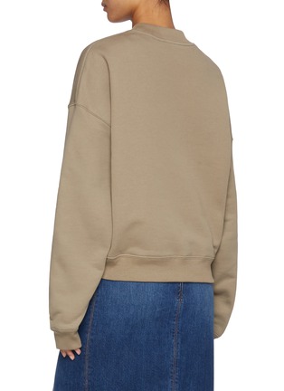 Back View - Click To Enlarge - CHLOÉ - Fleece Logo Cotton Sweater