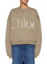 Main View - Click To Enlarge - CHLOÉ - Fleece Logo Cotton Sweater