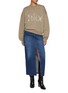 Figure View - Click To Enlarge - CHLOÉ - Fleece Logo Cotton Sweater