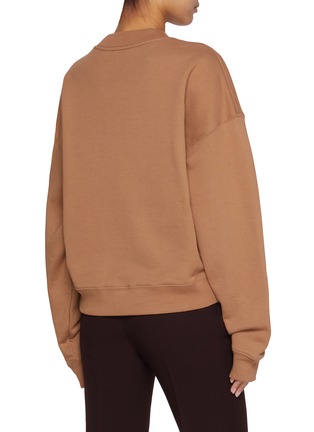 Back View - Click To Enlarge - CHLOÉ - Fleece Logo Cotton Sweater