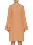 Main View - Click To Enlarge - CHLOÉ - Band Collar Silk Dress