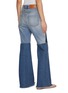 Back View - Click To Enlarge - CHLOÉ - Contrast Cotton Flared Leg Jeans