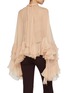 Back View - Click To Enlarge - CHLOÉ - Draped Neckline Silk Blouse