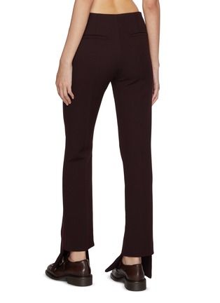 Back View - Click To Enlarge - CHLOÉ - Asymmetrical Hem Cavalry Virgin Wool Pants