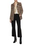 Figure View - Click To Enlarge - CHLOÉ - Cropped Virgin Wool Blend De Poudre Pants