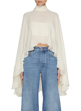 Main View - Click To Enlarge - CHLOÉ - Ruffle Silk Georgette Blouse