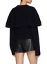 Back View - Click To Enlarge - CHLOÉ - Wool Knit Cape Cardigan