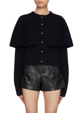 Main View - Click To Enlarge - CHLOÉ - Wool Knit Cape Cardigan