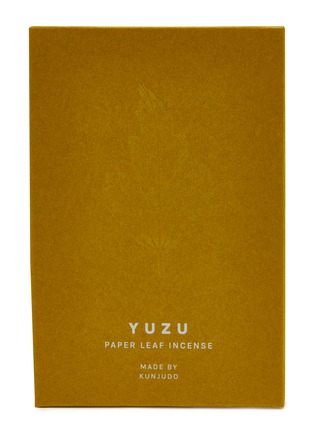 Main View - Click To Enlarge - POJ STUDIO - Paper Leaf Incense — Yuzu