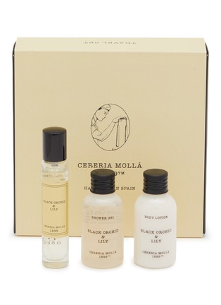 Main View - Click To Enlarge - CERERIA MOLLÁ 1899 - Black Orchid & Lily Travel Set