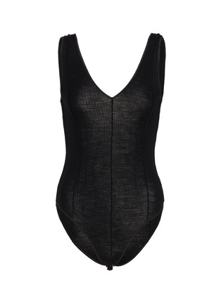 Main View - Click To Enlarge - BASERANGE - Vein Wool Bodysuit