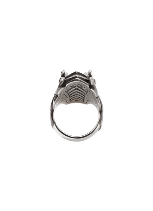 Detail View - Click To Enlarge - JOHN HARDY - Legends Naga Sapphire Reticulated Silver Ring — Size 10
