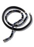 Detail View - Click To Enlarge - JOHN HARDY - Classic Chain Sterling Silver Brown Leather Triple Wrap Bracelet — Size UL