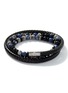 Back View - Click To Enlarge - JOHN HARDY - Classic Chain Sterling Silver Brown Leather Triple Wrap Bracelet — Size UL