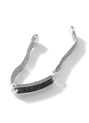 Detail View - Click To Enlarge - JOHN HARDY - Classic Chain Sapphire Spinel Sterling Silver Station Bracelet — Size UM