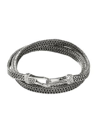 Main View - Click To Enlarge - JOHN HARDY - Classic Chain Sterling Silver Triple Wrap Bracelet — Size UM