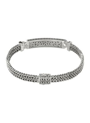 Detail View - Click To Enlarge - JOHN HARDY - Classic Chain Diamond Sterling Silver Station Bracelet — Size UM