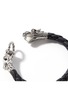  - JOHN HARDY - Legends Naga Sterling Silver Woven Leather Bracelet — Size US