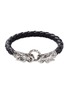 Main View - Click To Enlarge - JOHN HARDY - Legends Naga Sterling Silver Woven Leather Bracelet — Size US