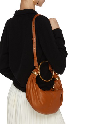 Figure View - Click To Enlarge - CHLOÉ - Small Leather Hobo Bracelet Bag