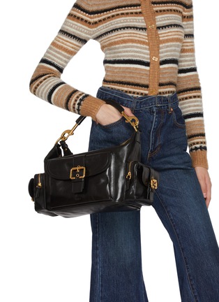 Front View - Click To Enlarge - CHLOÉ - Medium Double Carry Leather Camera Bag