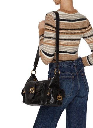 Figure View - Click To Enlarge - CHLOÉ - Medium Double Carry Leather Camera Bag