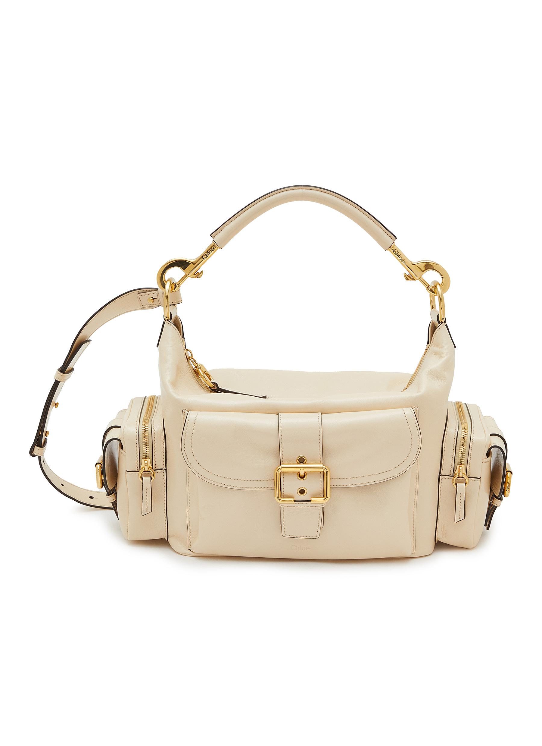 【関税&送料込】Chloe' Carry Camera Bag Chloé Small Camera Bag in Shiny Leather in Black | Chloé US
