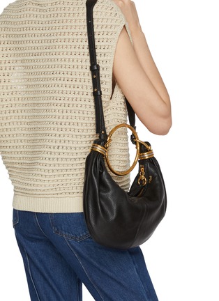 Front View - Click To Enlarge - CHLOÉ - Small Leather Hobo Bracelet Bag