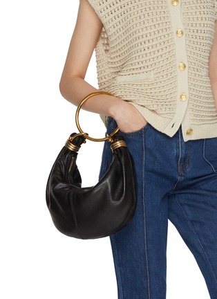 Figure View - Click To Enlarge - CHLOÉ - Small Leather Hobo Bracelet Bag