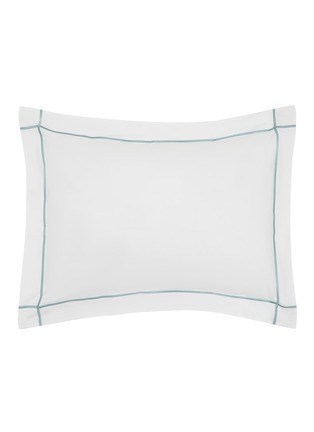 Main View - Click To Enlarge - YVES DELORME - Athena Pillowcase  — Fjord