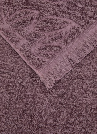 Detail View - Click To Enlarge - YVES DELORME - Givre Guest Towel — Purple Iris